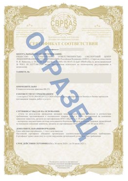 Образец Сертификат СТО 01.064.00220722.2-2020 Абакан Сертификат СТО 01.064.00220722.2-2020 